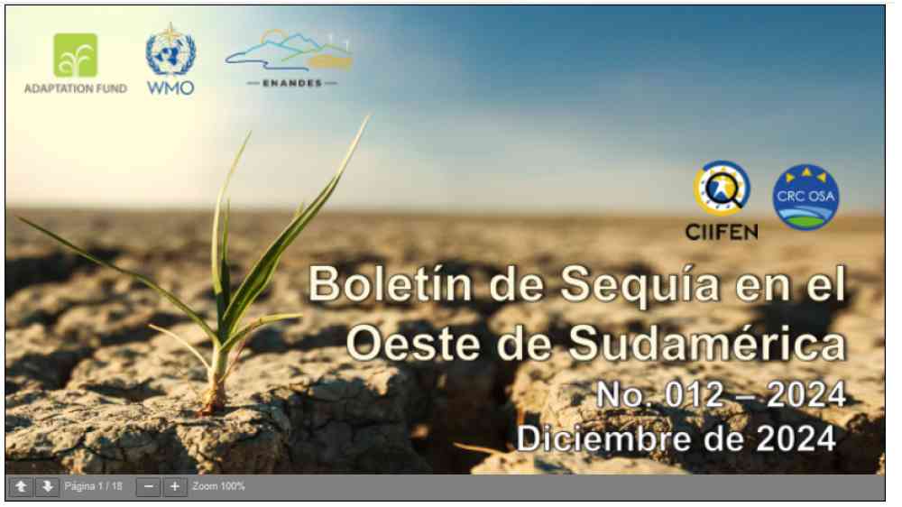 CIIFEN's drought bulletin