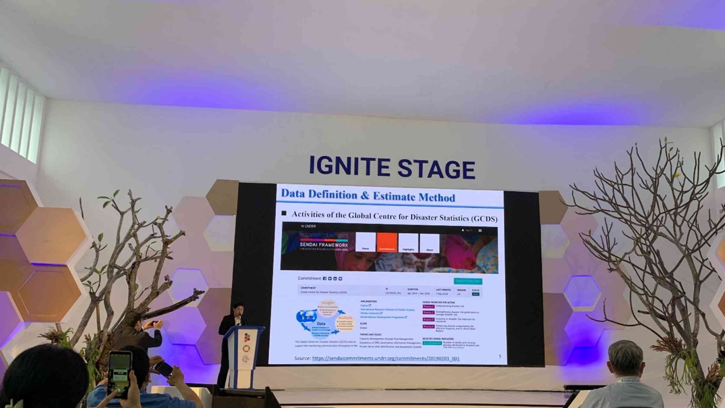 Live presentation at the Ignite Stage venue during the Global Platform 2022