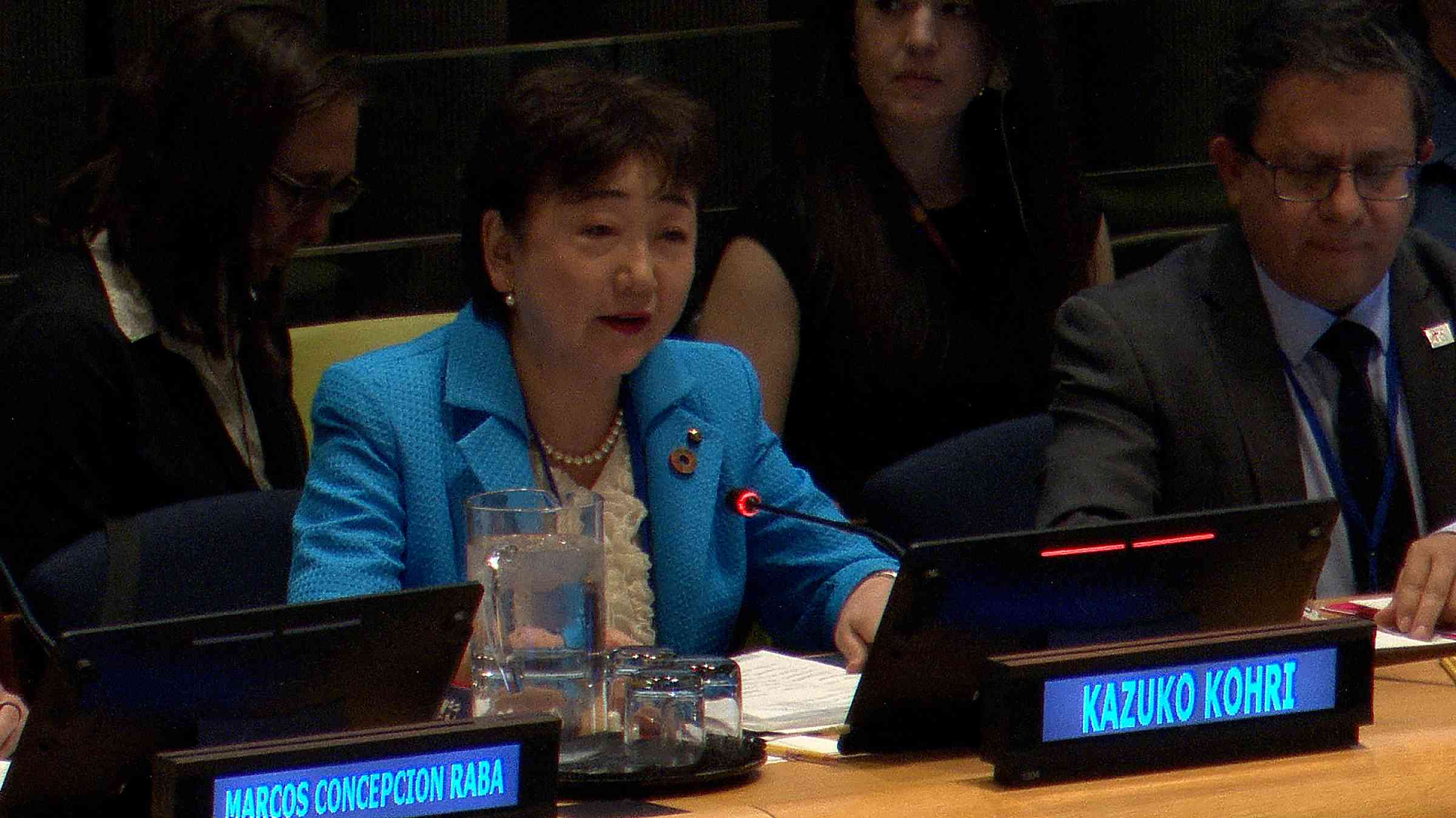 Ms. Kazuko Kohri, Mayor of Sendai City, spoke at the Multi-stakeholder Panel 4 “A collective responsibility – Localising disaster risk reduction, restoring context”