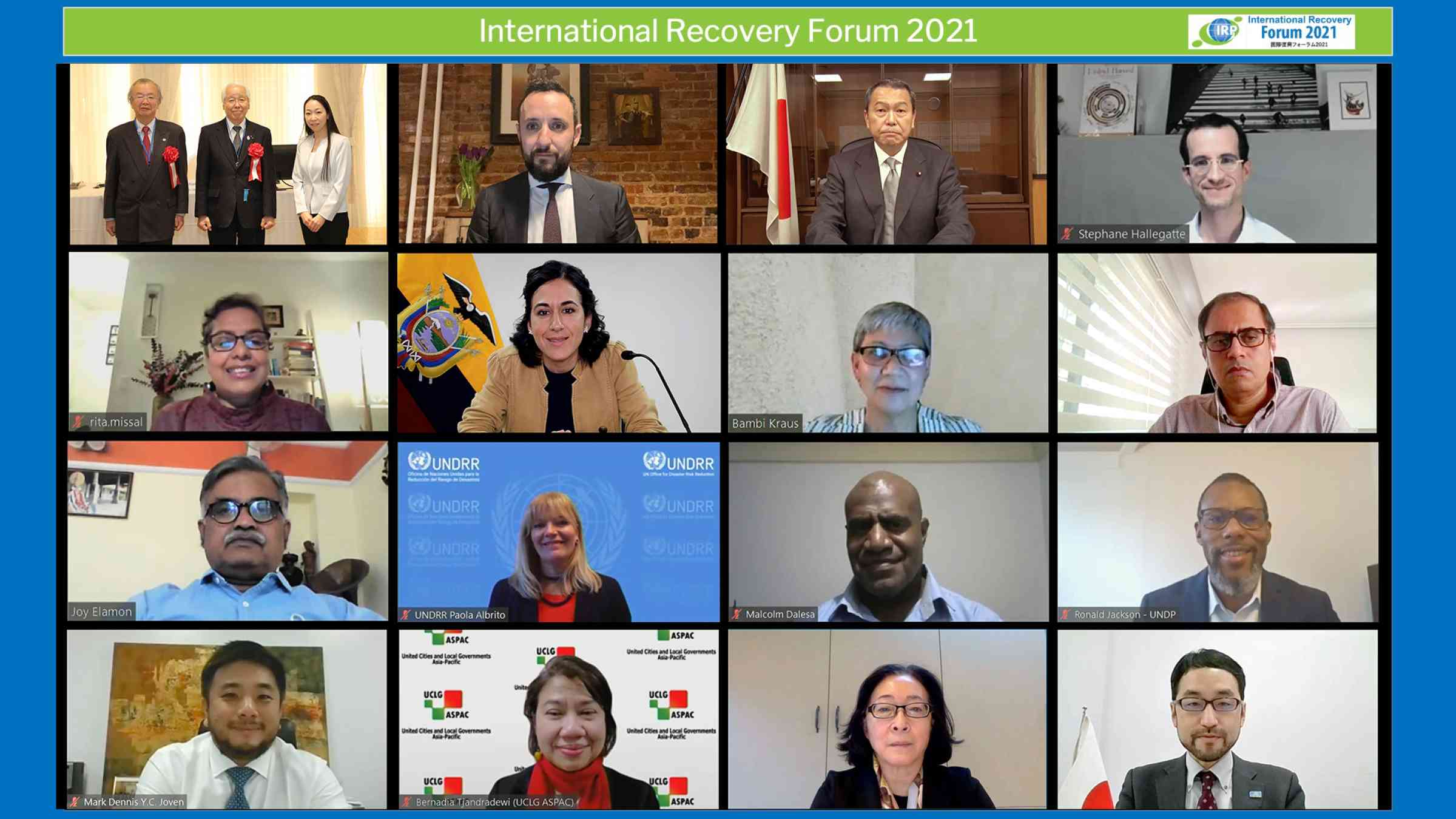 (c) International Recovery Forum 2021.